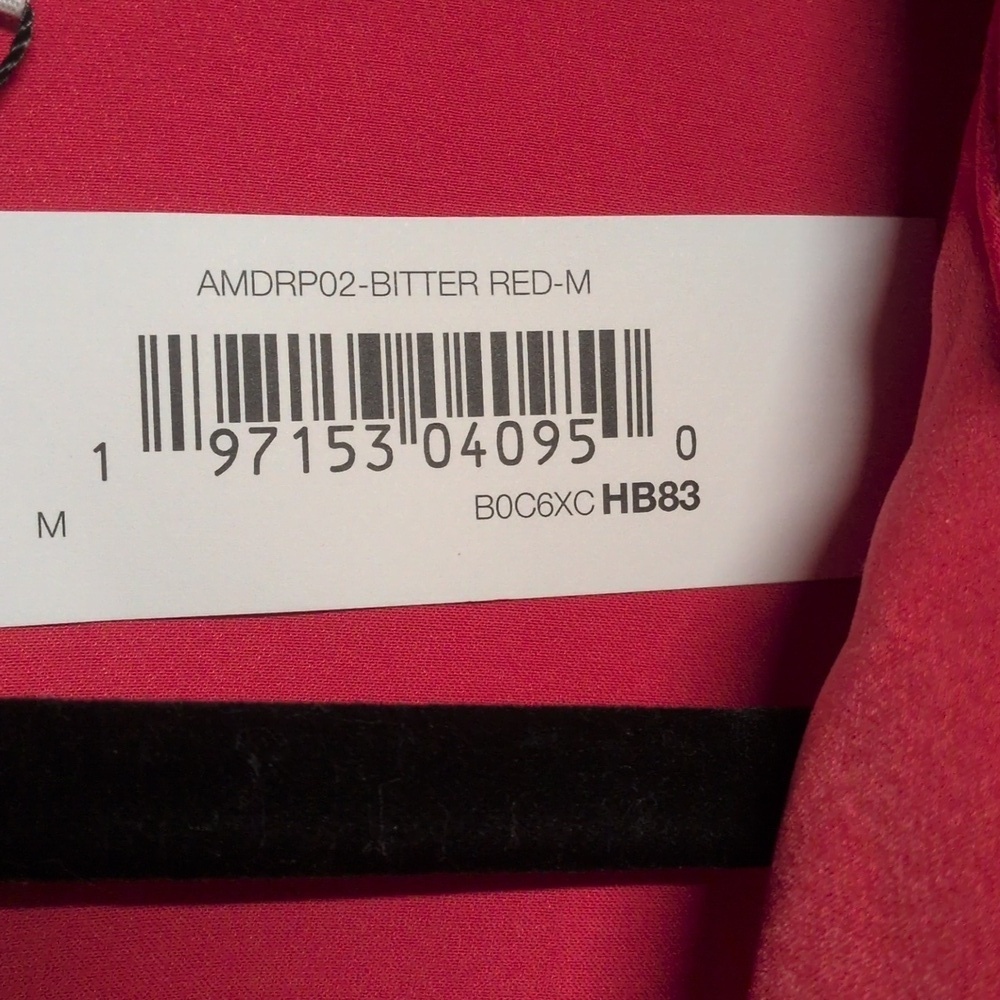 Red Mini Wrap Dress, Bitter Red, Medium, NWT, Date Night, Girl's Night Out - Picture 6 of 11